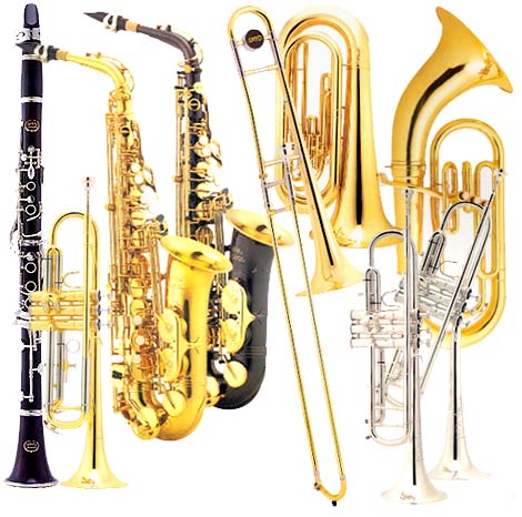 Brass and woodwind instruments